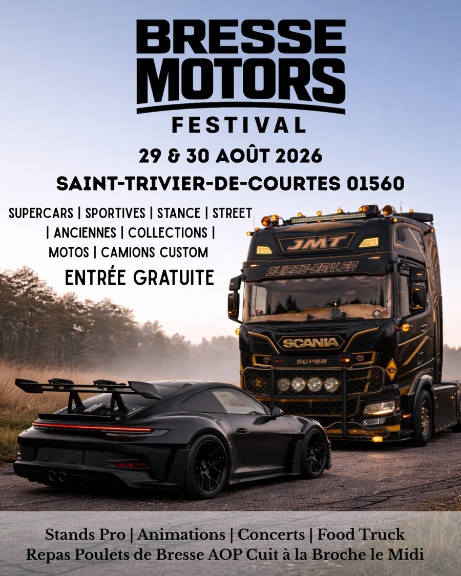 Affiche officielle Bresse Motors Festival 2026