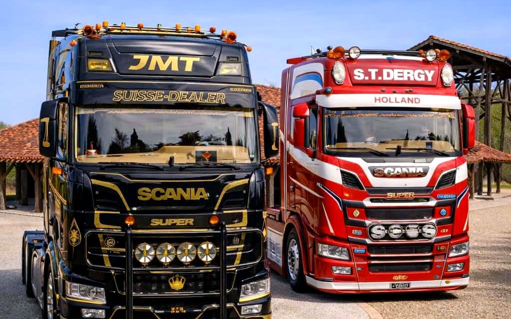 Duo Scania JMT Suisse-Dealer et S.T.Dergy Holland